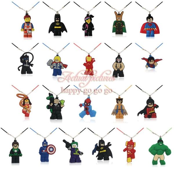 moq8pcs super hero necklace soft pvc cartoon pendants charms 51cm rope chains fashion accessories jewelry ornaments wholers 5908979, Silver
moq8pcs super hero necklace soft pvc cartoon pendants charms 51cm rope chains fashion accessories jewelry ornaments wholers 5908979, Silver