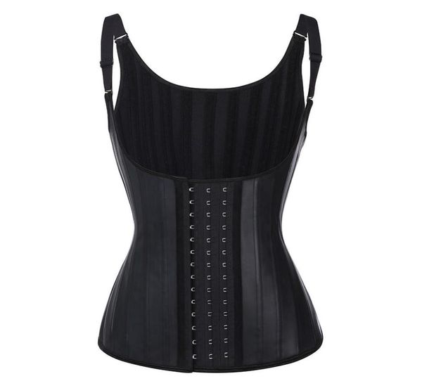25 steel boned shaper wear waist cincher glossy halter underbust latex corset vest rubber slimming modeling strap waist trainer bu2189913, Black;white
25 steel boned shaper wear waist cincher glossy halter underbust latex corset vest rubber slimming modeling strap waist trainer bu2189913, Black;white