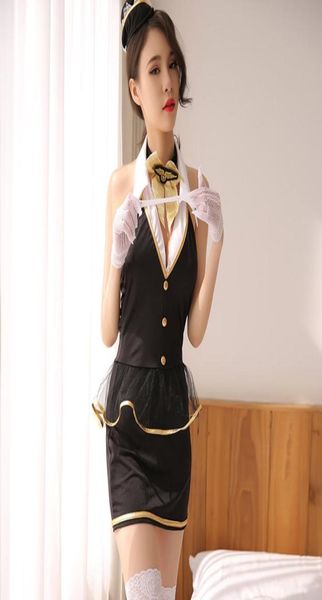 stewardess air hostess uniform cosplay costume female flight attendant role play outfit nightclub erotic maid lingerie9544491, Black
stewardess air hostess uniform cosplay costume female flight attendant role play outfit nightclub erotic maid lingerie9544491, Black