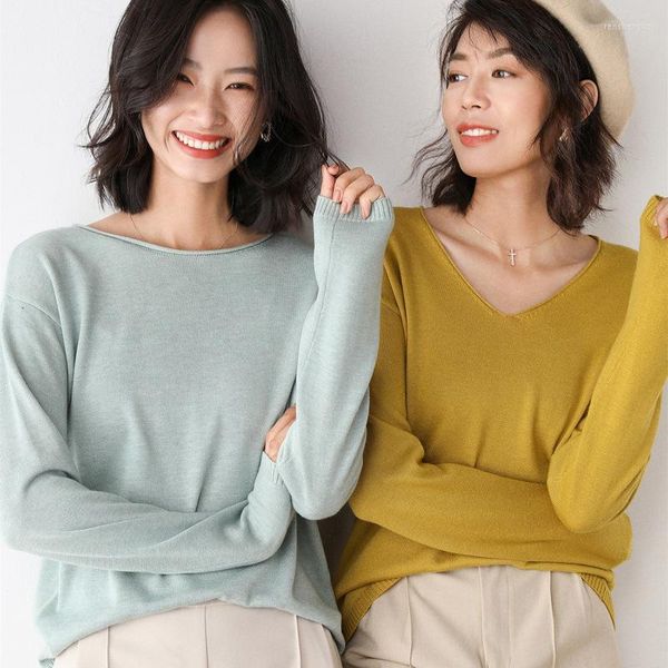 women's sweaters mrmt brand sweater women's round neck and v-neck loose wild bottoming shirt for female, White
women's sweaters mrmt brand sweater women's round neck and v-neck loose wild bottoming shirt for female, White