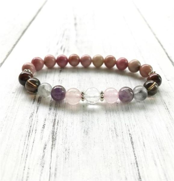 relief stress anxiety bracelet 7 crystals healing wrist mala beads for daily gratitude rhodonite beaded strands1654579, Black
relief stress anxiety bracelet 7 crystals healing wrist mala beads for daily gratitude rhodonite beaded strands1654579, Black