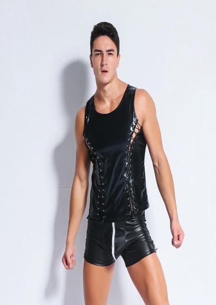 new men039s faux leather tank men lace up hip hop summer tank men fitness male black3571033, White;black
new men039s faux leather tank men lace up hip hop summer tank men fitness male black3571033, White;black