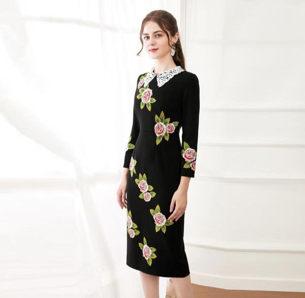 1130 2021 runway dress brand same style dress long sleeve lapel neck dress black embroidery womens clothes luxury fashion sh5727103
1130 2021 runway dress brand same style dress long sleeve lapel neck dress black embroidery womens clothes luxury fashion sh5727103