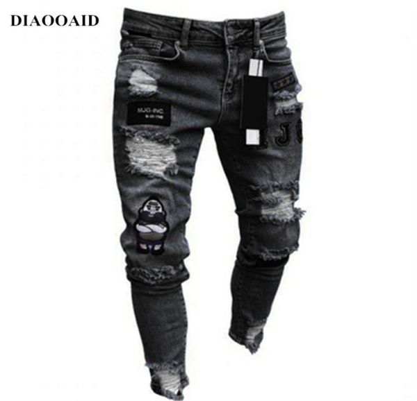 new streetwear hiphop men jeans skinny fashion embroidery personality classic destroyed swag trousers male denim pants6844040, Blue
new streetwear hiphop men jeans skinny fashion embroidery personality classic destroyed swag trousers male denim pants6844040, Blue