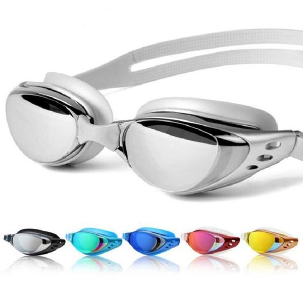 

adjustable waterproof anti fog uv protection adults professional colored lenses diving swimming glasses eyewear swim goggles 7357855