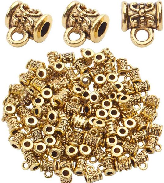 100pcs tibetan bail tube beads spacer beads bracelet charms bead hanger links fit european charm jewelry making antique gold5182947, Bronze;silver
100pcs tibetan bail tube beads spacer beads bracelet charms bead hanger links fit european charm jewelry making antique gold5182947, Bronze;silver