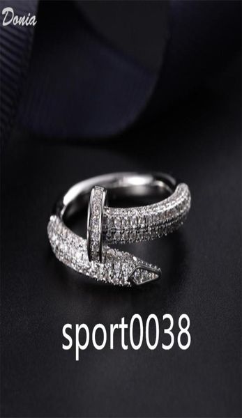 donia jewelry luxury ring exaggerated european and american fashion nails titanium microinlaid zircon creative designer gifts6764609, Silver
donia jewelry luxury ring exaggerated european and american fashion nails titanium microinlaid zircon creative designer gifts6764609, Silver