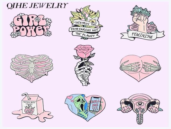 pink heart enamel pins rose custom feminism girl power love brooch skull lapel badges milk skeleton women hat punk jewelry gift7205952, Gray
pink heart enamel pins rose custom feminism girl power love brooch skull lapel badges milk skeleton women hat punk jewelry gift7205952, Gray