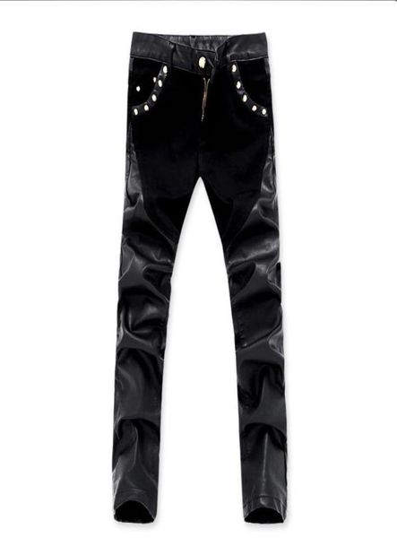 men039s jeans arrivals casual men slim fit leather pants skinny denim trousers 28 367668074, Blue
men039s jeans arrivals casual men slim fit leather pants skinny denim trousers 28 367668074, Blue
