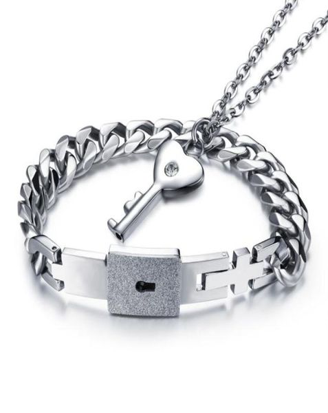 pure titanium lover039s jewelry open heart lock bracelet key pendants necklace bracelets couples jewelry sets valentine0397658295, Silver
pure titanium lover039s jewelry open heart lock bracelet key pendants necklace bracelets couples jewelry sets valentine0397658295, Silver