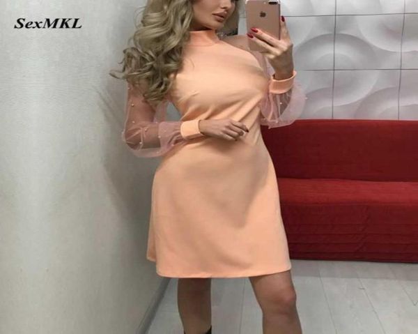 sexmkl elegant women dress spring autumn pearl beading mesh sleeve casual pink dresses long sleeve mini party dress 2105283813668, Black;gray
sexmkl elegant women dress spring autumn pearl beading mesh sleeve casual pink dresses long sleeve mini party dress 2105283813668, Black;gray