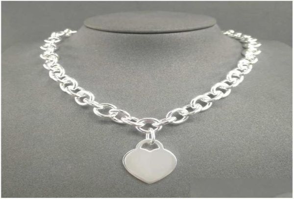 pendant necklaces s925 sterling sier necklace for women classic heartshaped charm chain luxury brand jewelry q0603 drop delivery p3670284, Silver
pendant necklaces s925 sterling sier necklace for women classic heartshaped charm chain luxury brand jewelry q0603 drop delivery p3670284, Silver