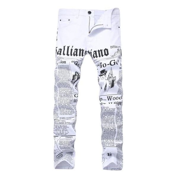men autumn hip hop denim jeans classic spaper letter printed casual slim cowboys trousers man young fashion white1118250, Blue
men autumn hip hop denim jeans classic spaper letter printed casual slim cowboys trousers man young fashion white1118250, Blue
