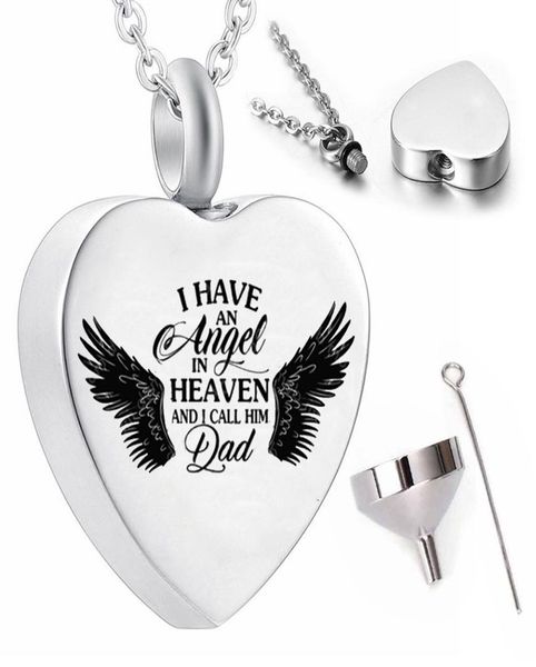 stainless steel whole angel wings cremation pendant necklace urn keepsakei have an angel in heaven and i call him dad5192960, Silver
stainless steel whole angel wings cremation pendant necklace urn keepsakei have an angel in heaven and i call him dad5192960, Silver
