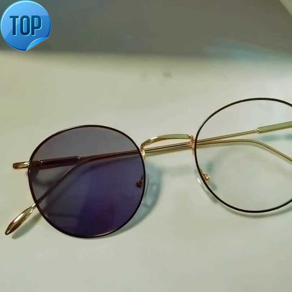 new metal frame men's retro glasses women's fashion pchromic anti-blue light glasses, White;black
new metal frame men's retro glasses women's fashion pchromic anti-blue light glasses, White;black