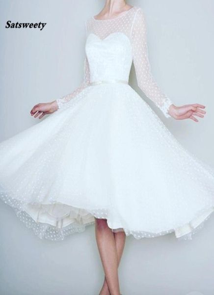 1905039s vintage white long sleeve short wedding dress women bridal dresses tea length retro dotted wedding gown spring new8422722
1905039s vintage white long sleeve short wedding dress women bridal dresses tea length retro dotted wedding gown spring new8422722