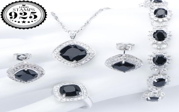 silver 925 costume wedding black zircon jewelry sets for women bracelets earrings rings pendant necklace set jewellery gift box2531776
silver 925 costume wedding black zircon jewelry sets for women bracelets earrings rings pendant necklace set jewellery gift box2531776