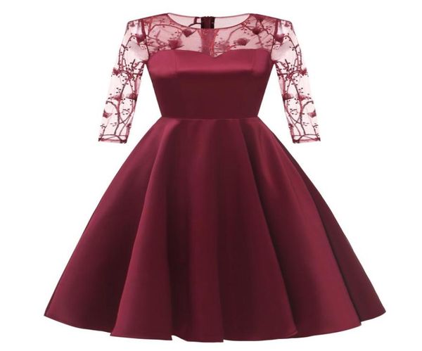 women embroidery dresses sheer evening party dress a line mesh 34 sleeve vintage lace dress dk9031cl3286833, White;black
women embroidery dresses sheer evening party dress a line mesh 34 sleeve vintage lace dress dk9031cl3286833, White;black