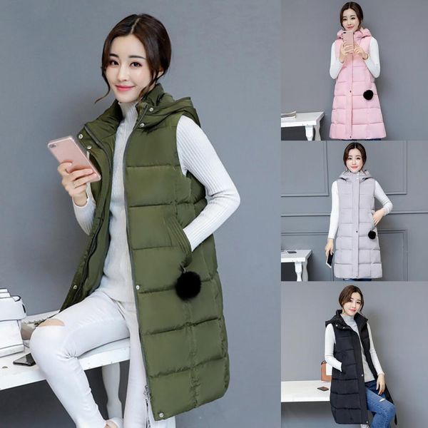 jackets autumn winter women vest thick padded cotton down long vestwindproof padded long vest women's clothing for daily wear, Black;brown
jackets autumn winter women vest thick padded cotton down long vestwindproof padded long vest women's clothing for daily wear, Black;brown