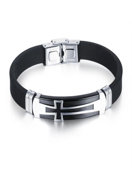 men039s stainless steel and black silicone trendy cuff bracelet with cross charm gifts for him7333169, Golden;silver
men039s stainless steel and black silicone trendy cuff bracelet with cross charm gifts for him7333169, Golden;silver