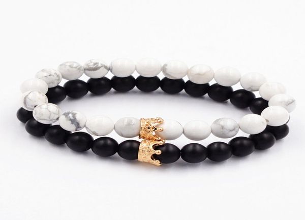 2pcsset couple bracelets for lovers crown queen charm stone beads bracelets for women and men jewellery gift3534062, Golden;silver
2pcsset couple bracelets for lovers crown queen charm stone beads bracelets for women and men jewellery gift3534062, Golden;silver
