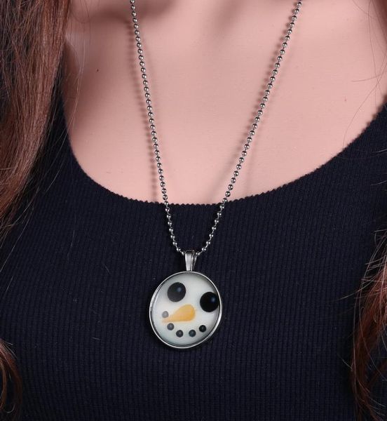 cute snowman christmas necklace emitting luminous gemstone necklace for women jewelry decor glass cabochon christmas gift pendant 8121338, Silver
cute snowman christmas necklace emitting luminous gemstone necklace for women jewelry decor glass cabochon christmas gift pendant 8121338, Silver