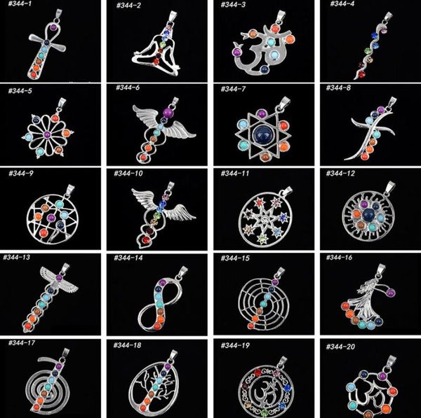 whole 22 mix style natural crystal gemstone pendant seven chakra religious pendant alloy inlaid gemstone pendant 0121572571, Silver
whole 22 mix style natural crystal gemstone pendant seven chakra religious pendant alloy inlaid gemstone pendant 0121572571, Silver