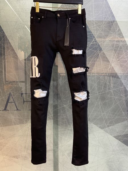 designer mens jeans denim jeans alphabet embroidery destroy holes jean skinny pants man motorcycle riding slim denim pants hip hop street, Blue
designer mens jeans denim jeans alphabet embroidery destroy holes jean skinny pants man motorcycle riding slim denim pants hip hop street, Blue