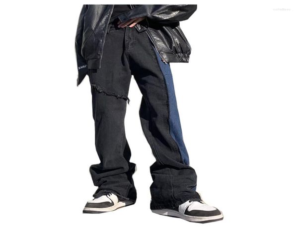 men039s jeans 2022 arrivals color block patchwork men baggy flare pants hip hop straight loose casual women denim trousers pant1710958, Blue
men039s jeans 2022 arrivals color block patchwork men baggy flare pants hip hop straight loose casual women denim trousers pant1710958, Blue