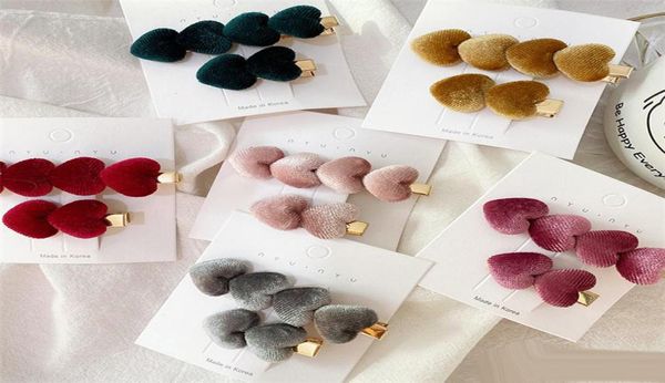 6 color girls vintage velvet heart shape hair pins hair clips barrettes hairgrips headwear hair styling tools accessories6636841, Golden;silver
6 color girls vintage velvet heart shape hair pins hair clips barrettes hairgrips headwear hair styling tools accessories6636841, Golden;silver