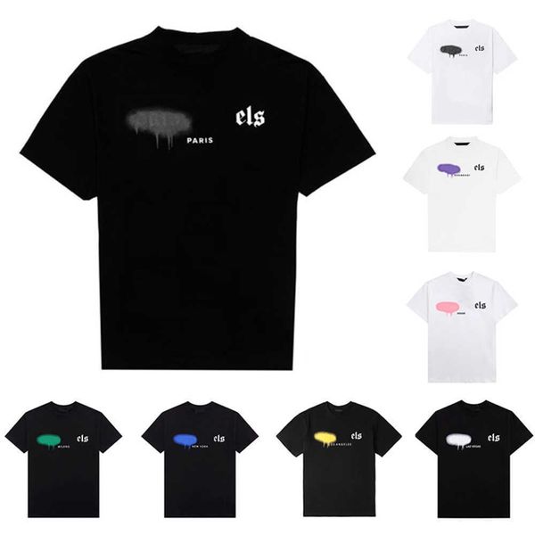 mens designer t shirt clothes palms shirts women tee fashion spray paint graffiti couple short sleeves high street loose tide brand crew nec, White;black
mens designer t shirt clothes palms shirts women tee fashion spray paint graffiti couple short sleeves high street loose tide brand crew nec, White;black