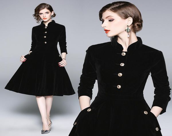 drop whole new spring fall winter velvet retro stand collar long sleeve singlebreasted women fashion temperament casu4966378, Black;gray
drop whole new spring fall winter velvet retro stand collar long sleeve singlebreasted women fashion temperament casu4966378, Black;gray