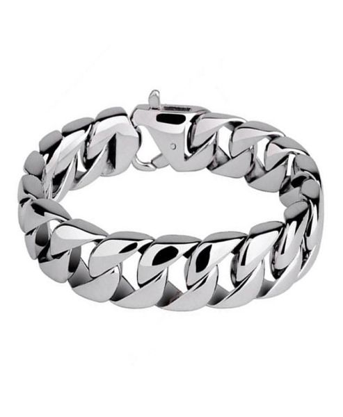 men bracelets 316l stainless steel high polished cuban chain punk wristband bangle pulseras classic jewelry brace lace hip hop acc6814362, Golden;silver
men bracelets 316l stainless steel high polished cuban chain punk wristband bangle pulseras classic jewelry brace lace hip hop acc6814362, Golden;silver