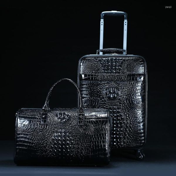suitcases genuine leather pattern travel luggage with handbag backpack men's first layer cowhide trolley suit boarding
suitcases genuine leather pattern travel luggage with handbag backpack men's first layer cowhide trolley suit boarding
