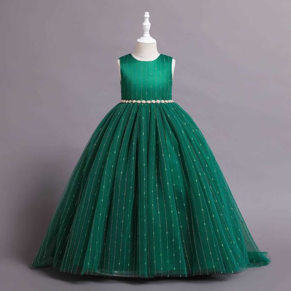 girl's dresses lace embroidery pearl belt long tulle wedding flower girl dress children princess prom gown kids clothes for party 2 8 1, Red;yellow
girl's dresses lace embroidery pearl belt long tulle wedding flower girl dress children princess prom gown kids clothes for party 2 8 1, Red;yellow