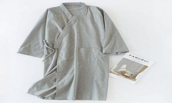 men039s sleepwear summer men robe gown solid cotton japan style kimono bathrobe gowns loose male nightgown casual sleep home cl6154610, Black;brown
men039s sleepwear summer men robe gown solid cotton japan style kimono bathrobe gowns loose male nightgown casual sleep home cl6154610, Black;brown