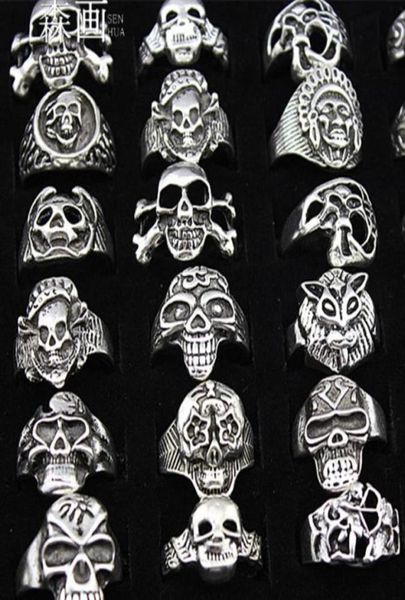 senhua whole lots 25pcs mixed cool boy mens jewelry biker gothic style antique silver skeleton skull rings for halloween gift 52531097933, Golden;silver
senhua whole lots 25pcs mixed cool boy mens jewelry biker gothic style antique silver skeleton skull rings for halloween gift 52531097933, Golden;silver