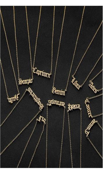 personalized letter zodiac necklace constellation necklaces custom stainless steel old english necklace birthday jewelry gifts ycu8668988, Silver
personalized letter zodiac necklace constellation necklaces custom stainless steel old english necklace birthday jewelry gifts ycu8668988, Silver