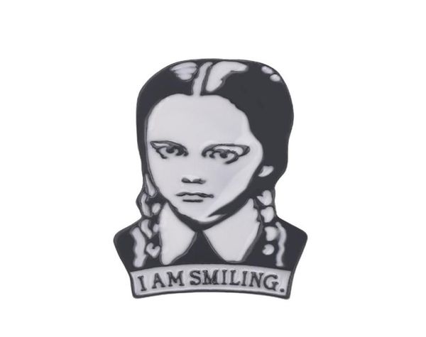 adams family brooch wednesday enamel pin i am smiling hard lapel pins figure girl broche jewelry accessories gift7641310, Gray
adams family brooch wednesday enamel pin i am smiling hard lapel pins figure girl broche jewelry accessories gift7641310, Gray