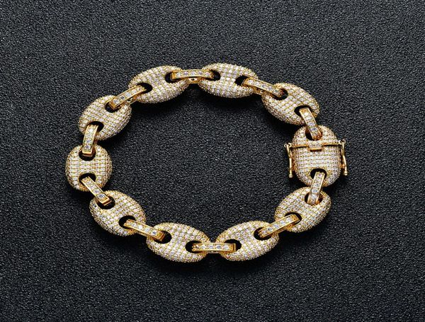 12mm wide hip hop cz stone paved bling iced out solid coffee beans link chain bracelets for men women fashion rapper jewelry4578977, Black
12mm wide hip hop cz stone paved bling iced out solid coffee beans link chain bracelets for men women fashion rapper jewelry4578977, Black