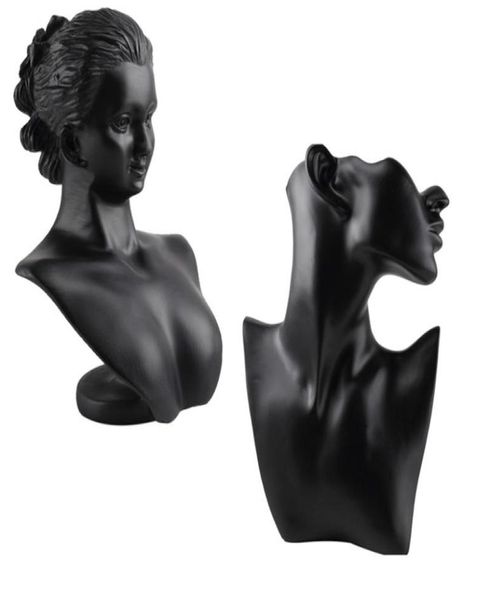 black resin material elegant female mannequin for fashion necklace pendant bust jewelry display holder jewelry store display 211114557206
black resin material elegant female mannequin for fashion necklace pendant bust jewelry display holder jewelry store display 211114557206