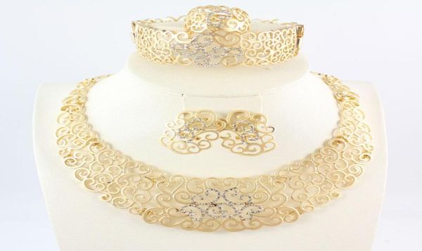 african jewelry sets fashion 18k gold plated flower rhinestone necklace ring bracelet earring bride wedding party set7069159, Slivery;golden
african jewelry sets fashion 18k gold plated flower rhinestone necklace ring bracelet earring bride wedding party set7069159, Slivery;golden
