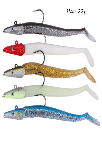 5 colors mixed 11cm 22g soft baits lures jigs fishing hooks single hook fishhooks pesca tackle kl613986094
5 colors mixed 11cm 22g soft baits lures jigs fishing hooks single hook fishhooks pesca tackle kl613986094