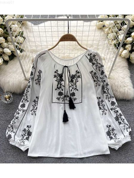 women's blouses shirts women spring summer blouse french printed shirt new loose long sleeve design small retro lantern sleeve embroide, White
women's blouses shirts women spring summer blouse french printed shirt new loose long sleeve design small retro lantern sleeve embroide, White