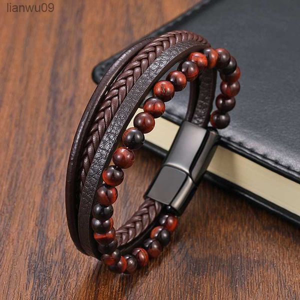 tehao bohemian jewelry bead leather tiger eye bracelet men's women's stainless steel natural stone rosary love bracelet bangle l23, Black
tehao bohemian jewelry bead leather tiger eye bracelet men's women's stainless steel natural stone rosary love bracelet bangle l23, Black