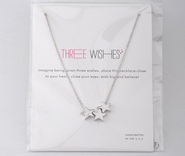 dogeared three wishes triple floating slide star pendant necklace clavicle chains fashion statement necklace women with c2167518, Silver
dogeared three wishes triple floating slide star pendant necklace clavicle chains fashion statement necklace women with c2167518, Silver