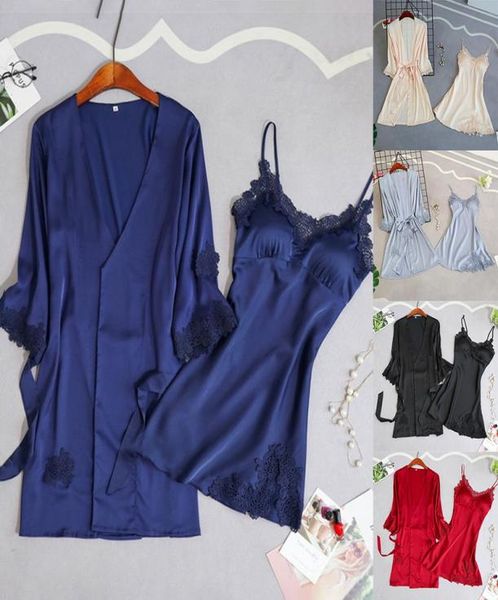 women pajamas 5 pieces satin sleepwear pijama silk home wear home clothing embroidery sleep lounge pyjama with chest pads6675100, Black;red
women pajamas 5 pieces satin sleepwear pijama silk home wear home clothing embroidery sleep lounge pyjama with chest pads6675100, Black;red