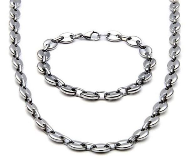 2020 new stainless steel jewelry necklace for men women coffee bean shape melon seed chain stainless steel choker necklace jewelry1817916, Silver
2020 new stainless steel jewelry necklace for men women coffee bean shape melon seed chain stainless steel choker necklace jewelry1817916, Silver