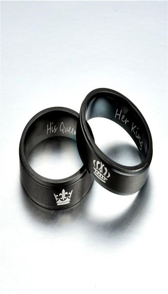 her king his queen band ring letter stainless steel crown rings couple l women mens fashion jewelry4788369, Silver
her king his queen band ring letter stainless steel crown rings couple l women mens fashion jewelry4788369, Silver