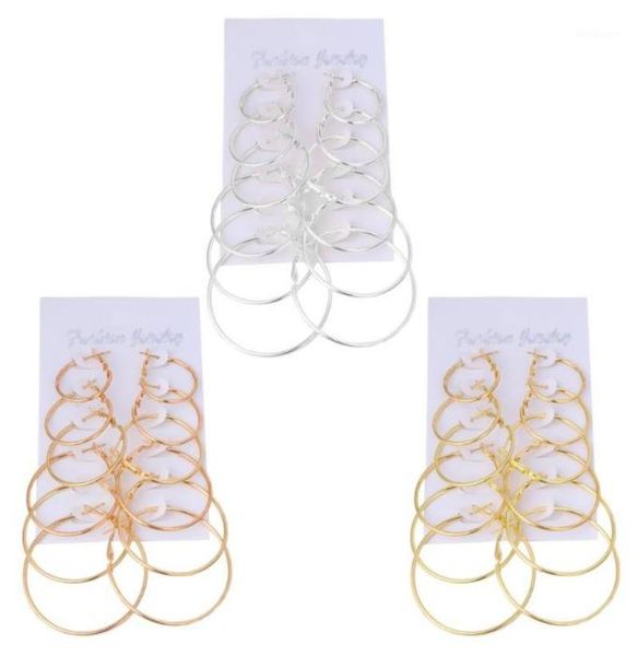 hoop huggie 6pairsset vintage dangle ring big circle earrings women steampunk ear clip17920994, Golden;silver
hoop huggie 6pairsset vintage dangle ring big circle earrings women steampunk ear clip17920994, Golden;silver